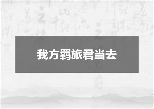 我方羁旅君当去