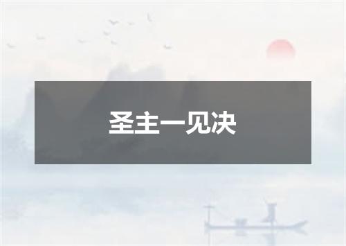 圣主一见决