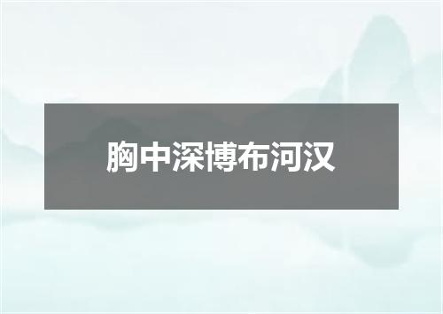 胸中深博布河汉