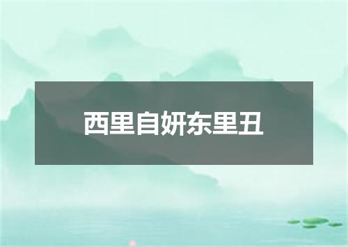 西里自妍东里丑