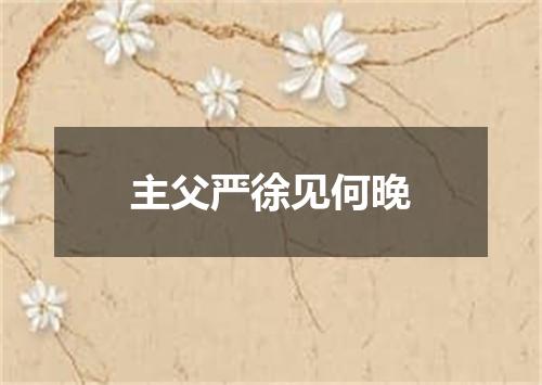 主父严徐见何晚