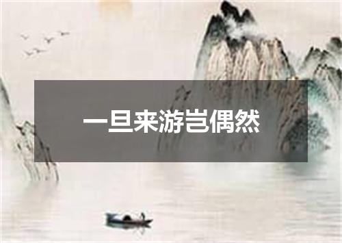 一旦来游岂偶然