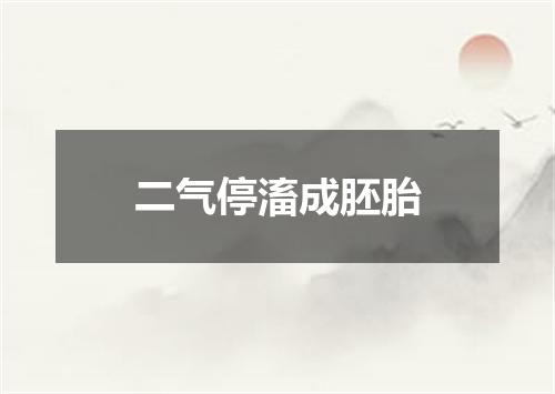 二气停滀成胚胎