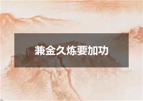 兼金久炼要加功