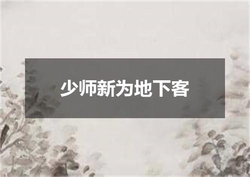 少师新为地下客
