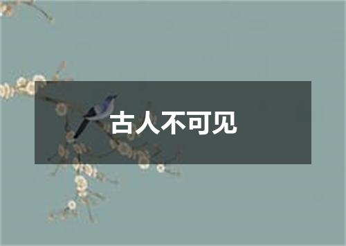 古人不可见