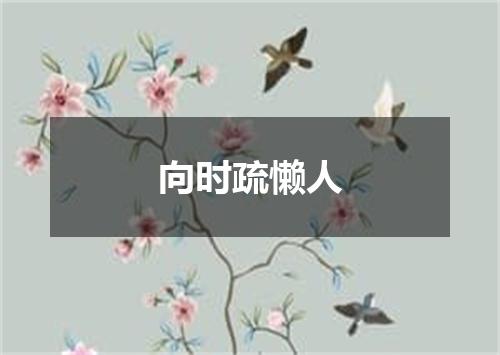 向时疏懒人