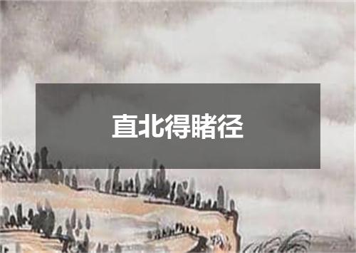 直北得睹径