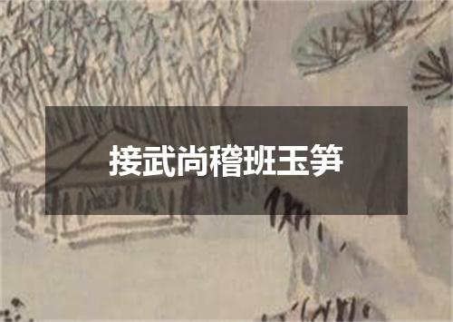 接武尚稽班玉笋