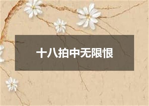 十八拍中无限恨