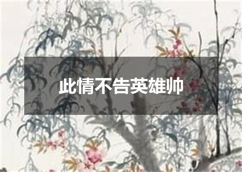 此情不告英雄帅