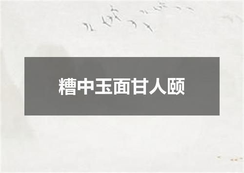 糟中玉面甘人颐