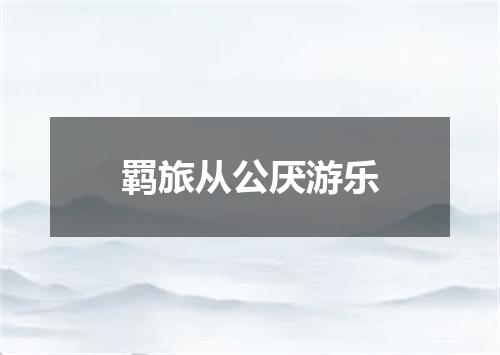 羁旅从公厌游乐