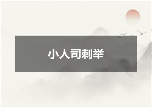小人司刺举