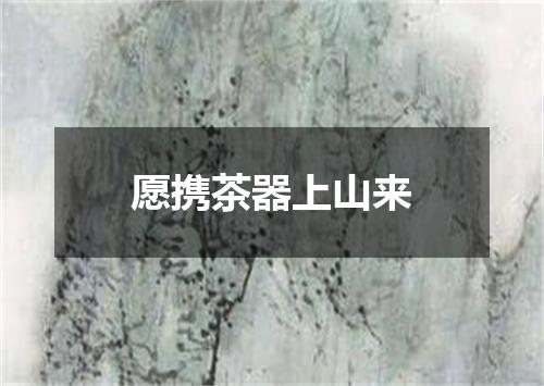 愿携茶器上山来