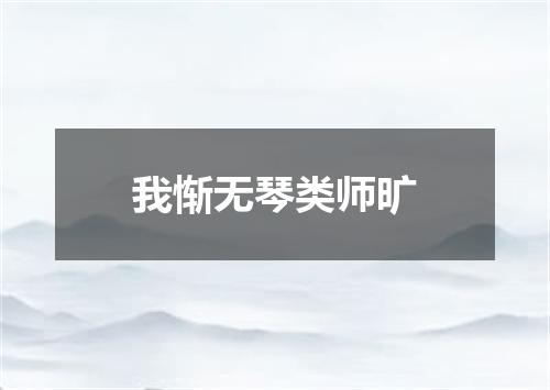 我惭无琴类师旷