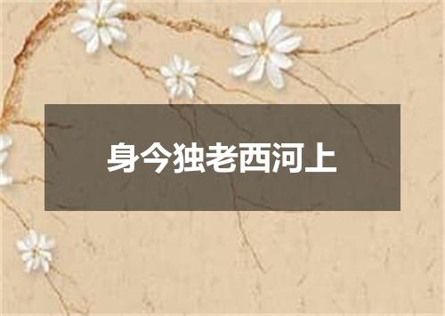 身今独老西河上