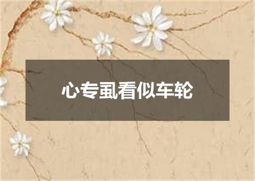 心专虱看似车轮