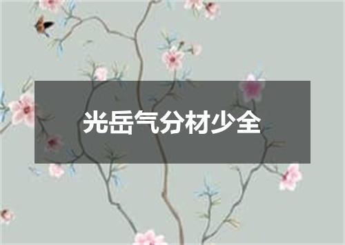 光岳气分材少全