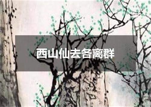 西山仙去各离群