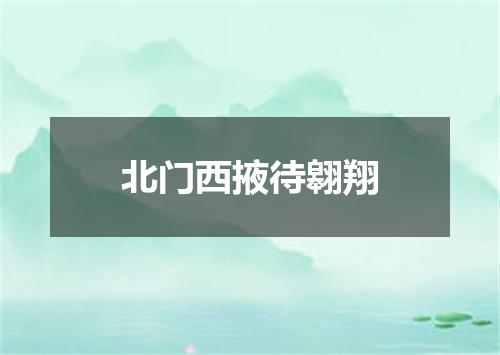 北门西掖待翱翔