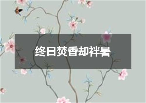 终日焚香却袢暑