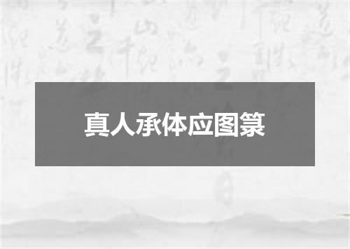 真人承体应图箓
