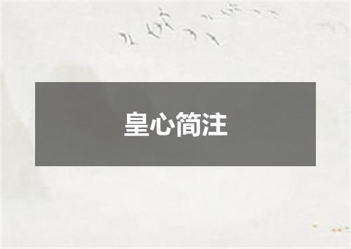 皇心简注