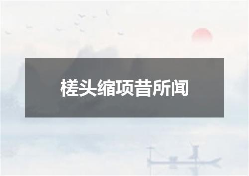 槎头缩项昔所闻