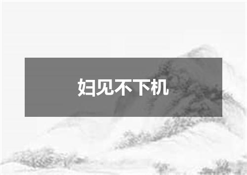 妇见不下机