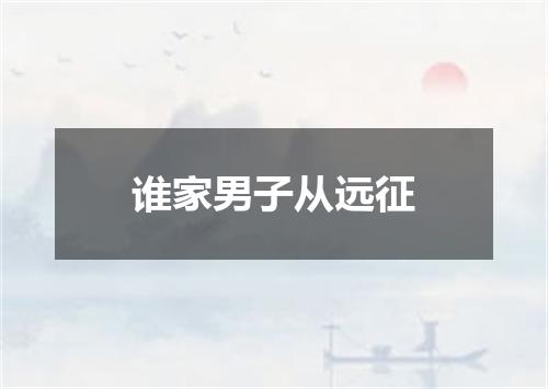 谁家男子从远征