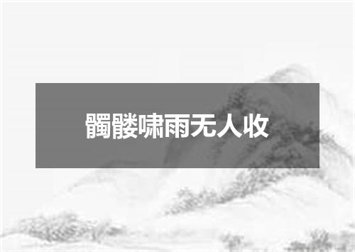 髑髅啸雨无人收