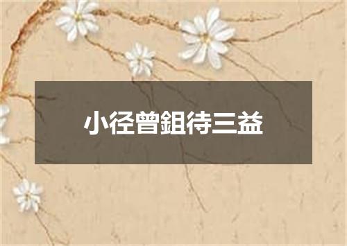 小径曾鉏待三益