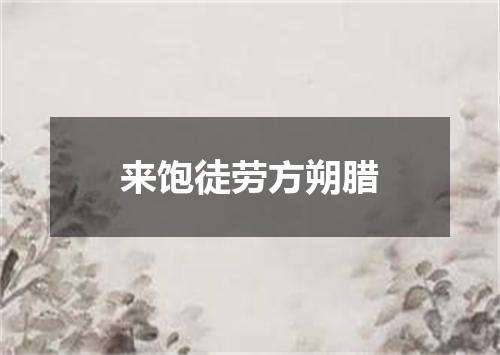 来饱徒劳方朔腊