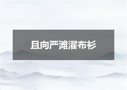 且向严滩濯布衫