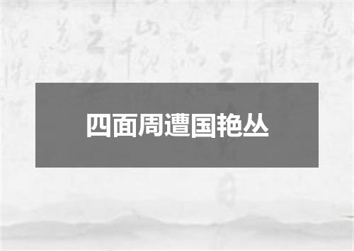 四面周遭国艳丛