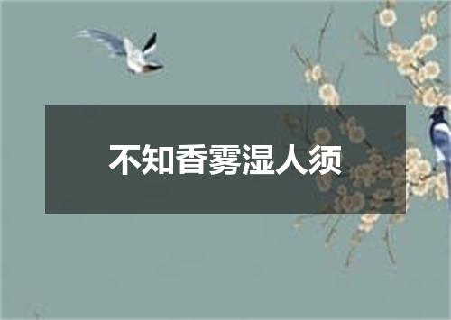 不知香雾湿人须