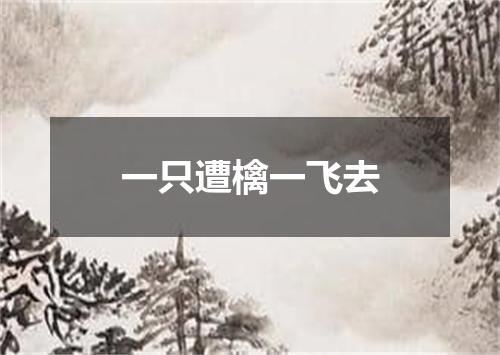 一只遭檎一飞去