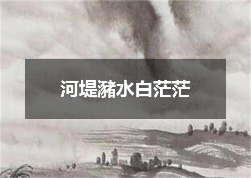 河堤瀦水白茫茫