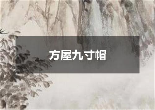 方屋九寸帽