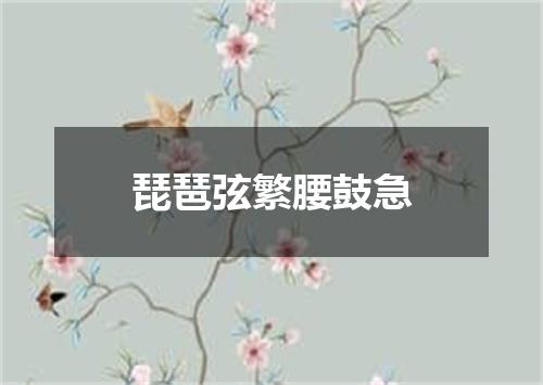 琵琶弦繁腰鼓急