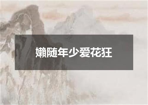 嬾随年少爱花狂