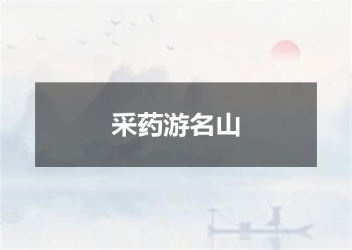 采药游名山