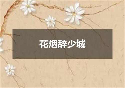 花烟辞少城