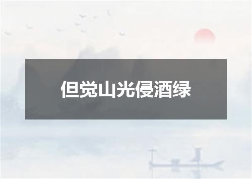 但觉山光侵酒绿