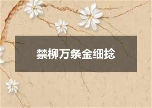 禁柳万条金细捻