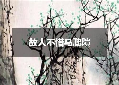 故人不惜马虺隤