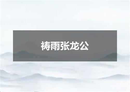 祷雨张龙公