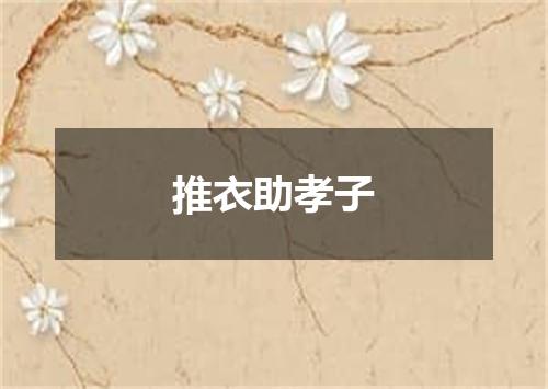 推衣助孝子