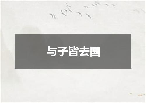 与子皆去国